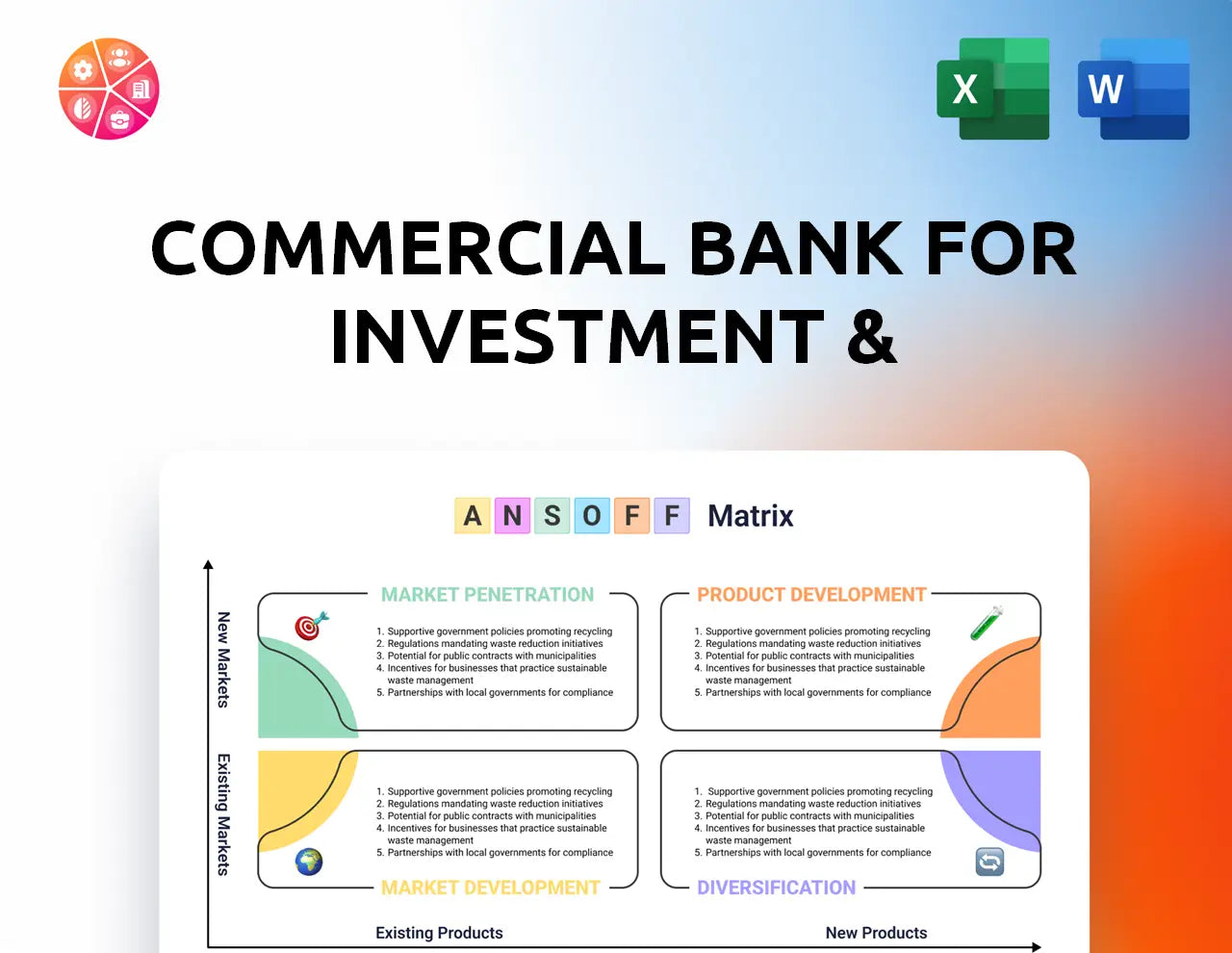 Commercial Bank For Investment & Development Of Vietnam Ansoff Matrix