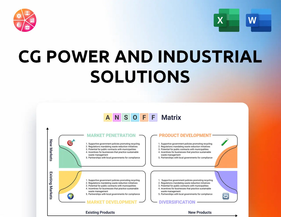 CG Power and Industrial Solutions Ansoff Matrix