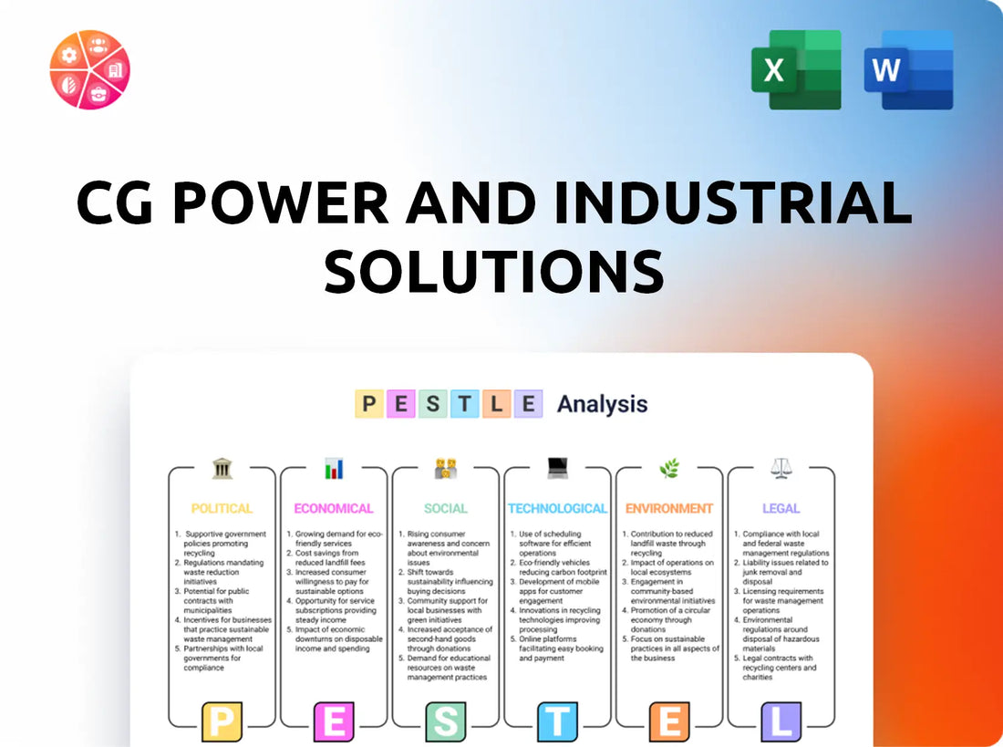 CG Power and Industrial Solutions PESTLE Analysis