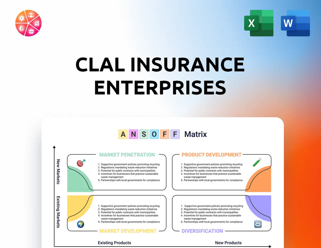 Clal Insurance Enterprises Ansoff Matrix