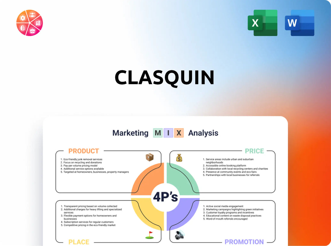 Clasquin Marketing Mix