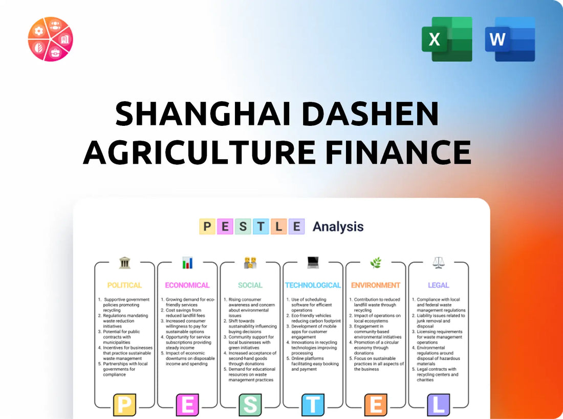 Shanghai Dashen Agriculture Finance Technology PESTLE Analysis