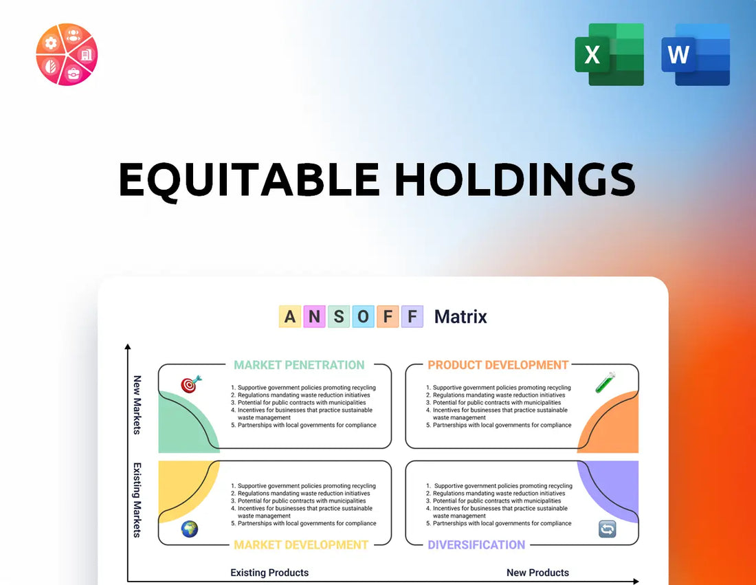 Equitable Holdings Ansoff Matrix