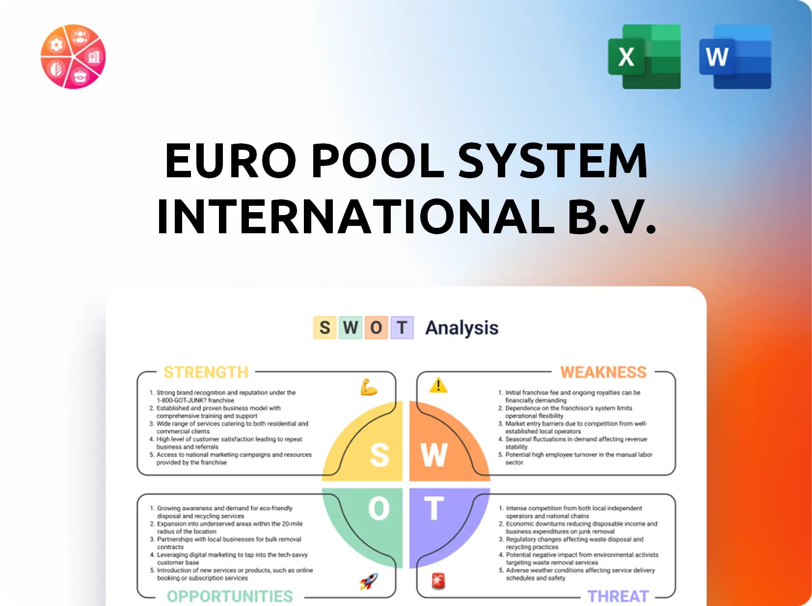 Euro Pool System International B.V. SWOT Analysis