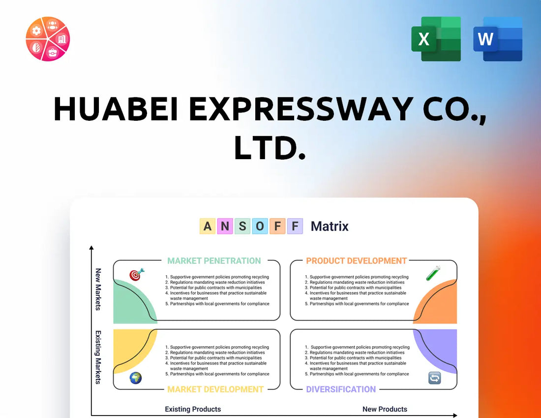 Huabei Expressway Co., Ltd. Ansoff Matrix