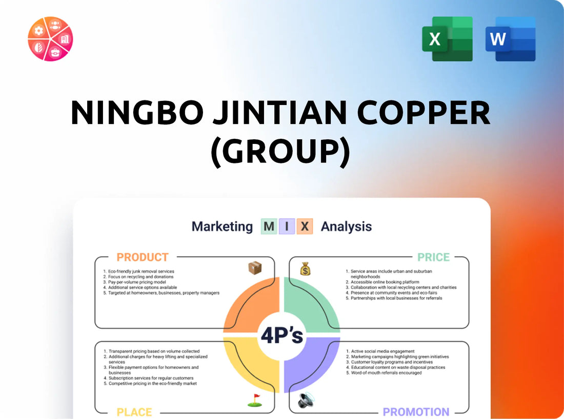 Ningbo Jintian Copper (Group) Marketing Mix