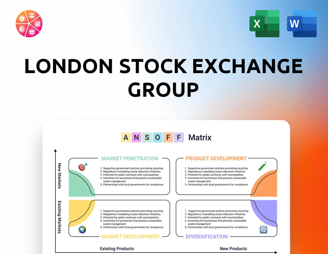 London Stock Exchange Group Ansoff Matrix