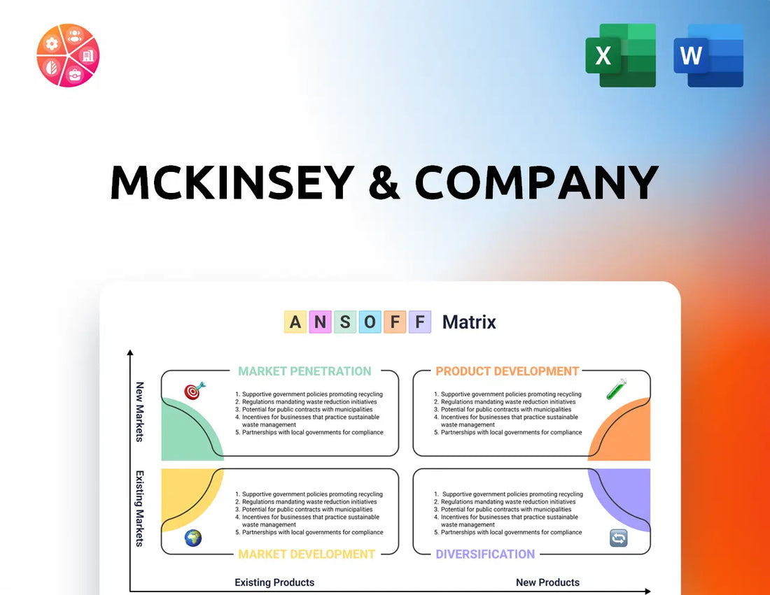 McKinsey & Company Ansoff Matrix