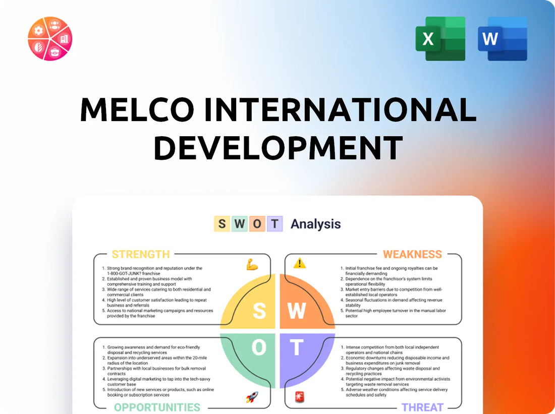 Melco International Development SWOT Analysis