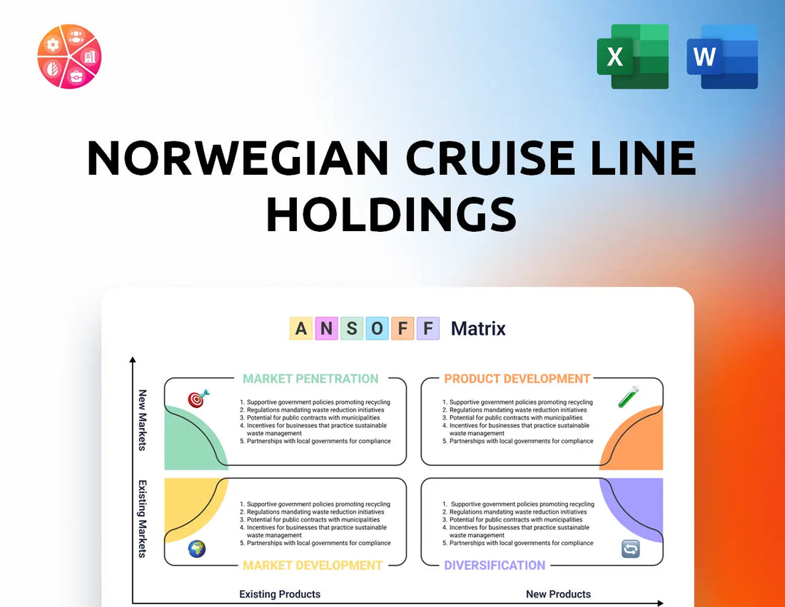 Norwegian Cruise Line Holdings Ansoff Matrix