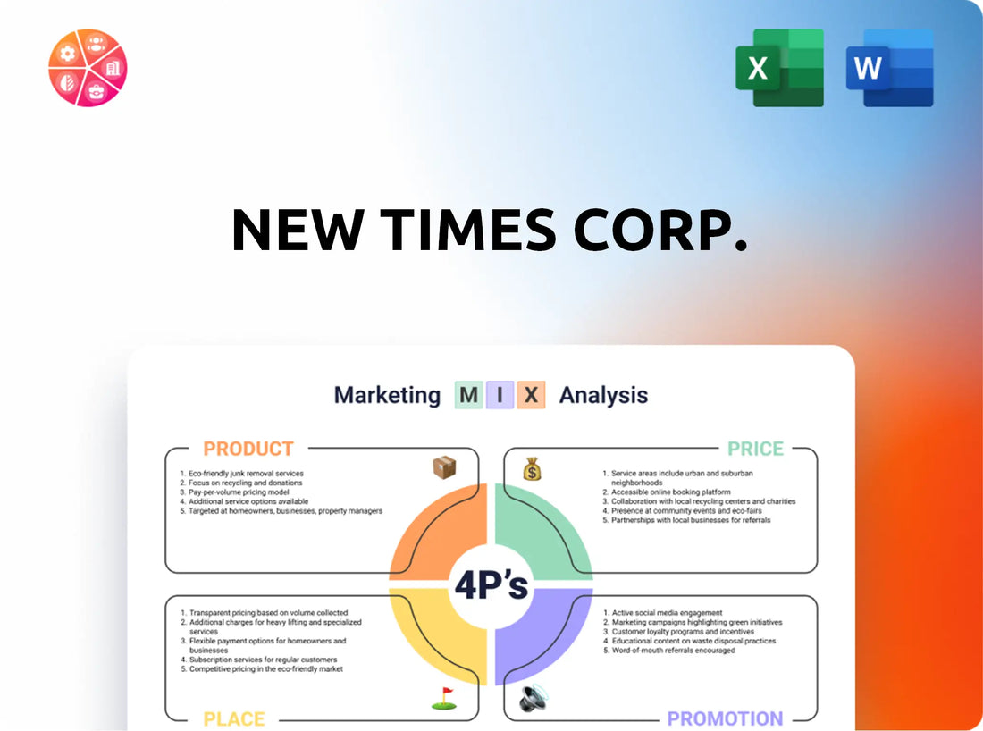New Times Corp. Marketing Mix
