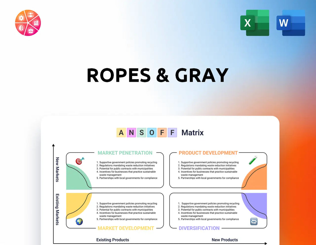 Ropes & Gray Ansoff Matrix
