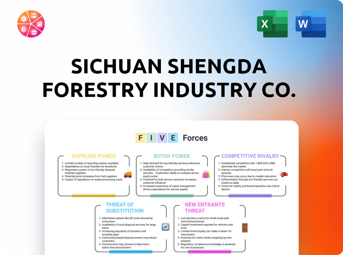 Sichuan Shengda Forestry Industry Co. Porter's Five Forces Analysis