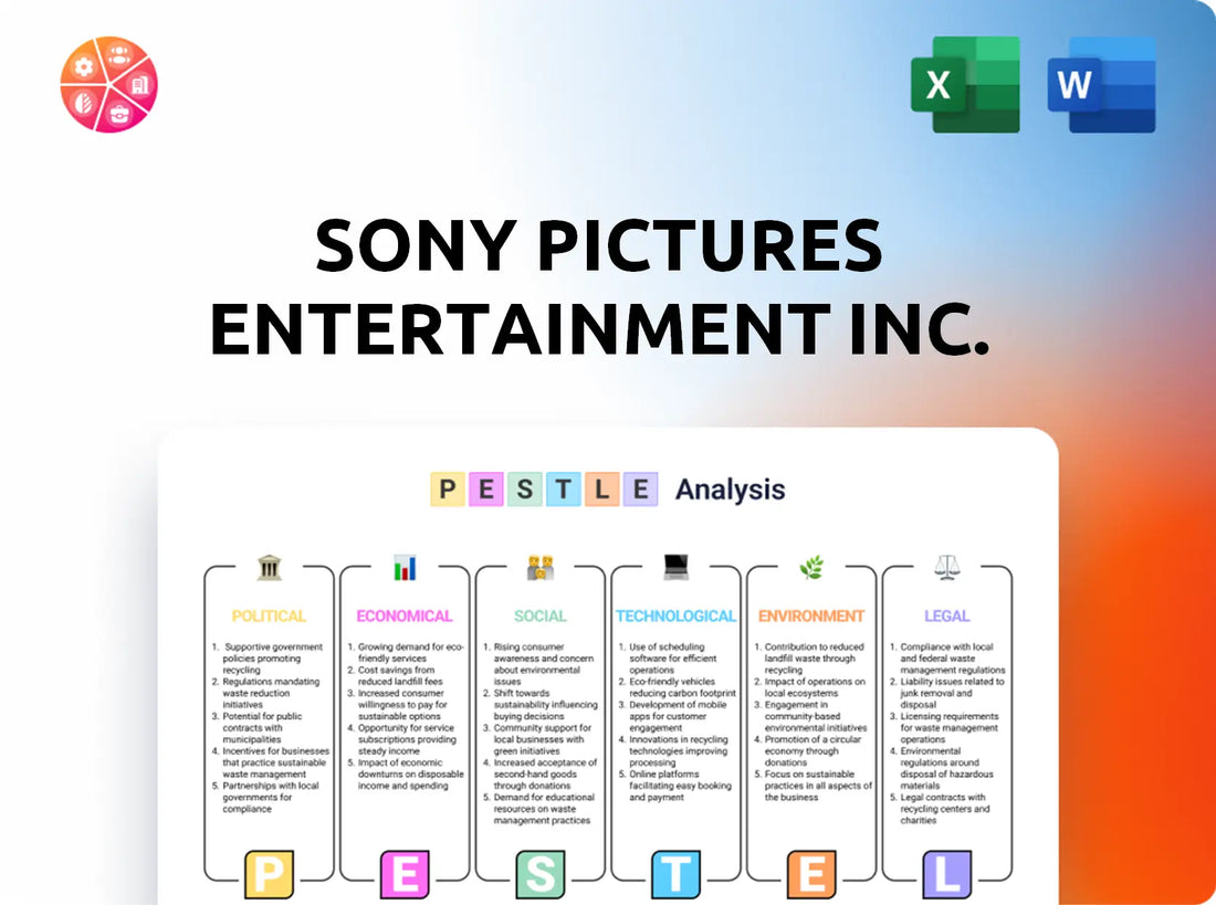 Sony Pictures Entertainment Inc. PESTLE Analysis